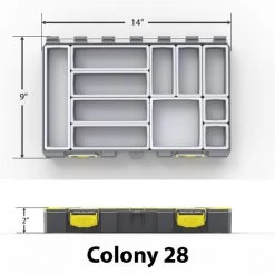 Fishin' World Buzbe Colony 28 Modular Tackle Box