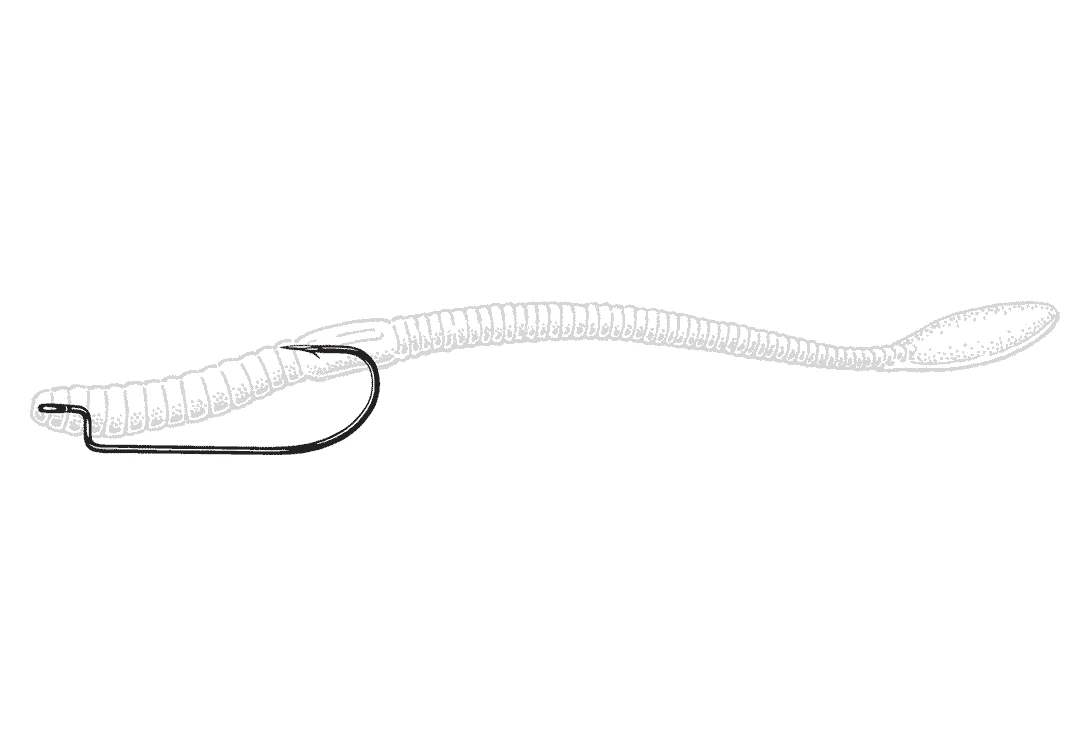 Owner Offset Shank Worm Hook 2 Owner Offset Shank Worm Hook