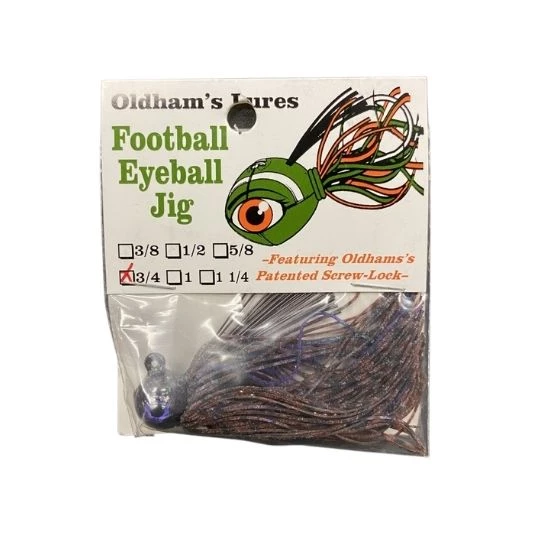 Oldham Football Eyeball Jig Baits 4 Oldham Football Eyeball Jig Baits